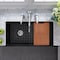 Nantucket Sinks 36-inch Workstation Fireclay Apron Sink with Accessories -Matte Black T-PS36MB - alternate 7